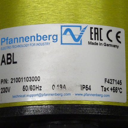 Pfannenberg ABL 21001103000 Blitzlampe Gelb NEU/OVP