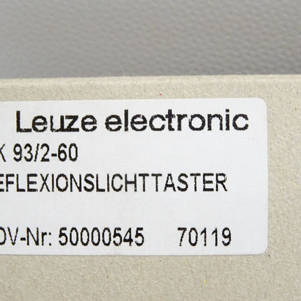 Leuze electronic Reflexionslichttaster RK93/2-60 50000545 / Neu OVP - Maranos.de