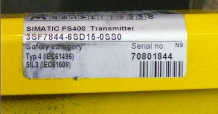 Siemens SIGUARD 3SF-7844-6SD15-0SS0 Simatic FS400 Transmitter Sender