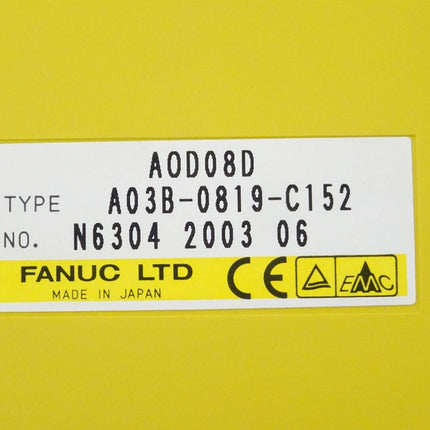 Fanuc A03B-0819-C152 Output Module AOD08D N6304 2003-06