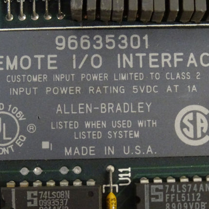 Fanuc A16B-2200-0430/03A + Allen Bradley 96635301 I/O Remote Interface
