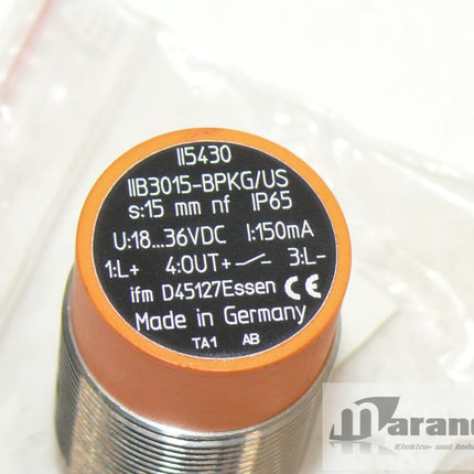 NEU: IFM IIB3015-BPKG/US Induktiver Sensor / Näherungsschalter | Maranos GmbH