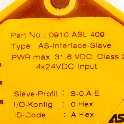 Lumberg 0910 ASL 409 / AS-interface Slave / 0910ASL409