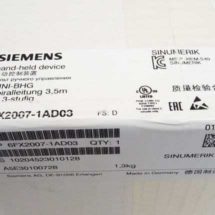 Siemens 6FX2007-1AD03 Mini-Bedienhandgerät / Neu OVP versiegelt - Maranos.de