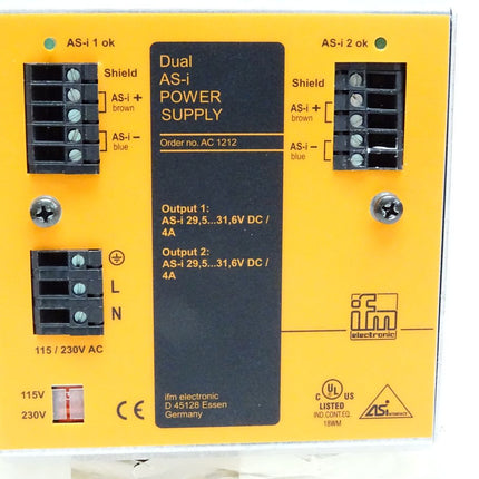 Ifm electronic Dual AS-i Power Supply AC1212 / Neu - Maranos.de
