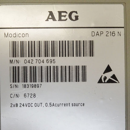 AEG Modicon DAP216N