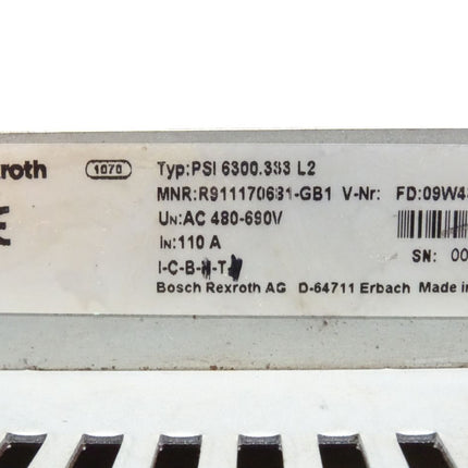 Rexroth PSI6300.333L2 Frequenzumformer ohne Abdeckung