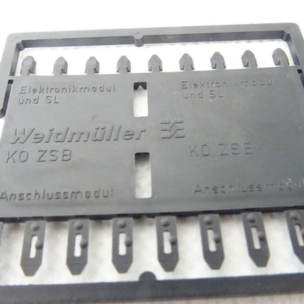 Weidmüller K0 ZSB 6stk. Kunstoffplatte neu