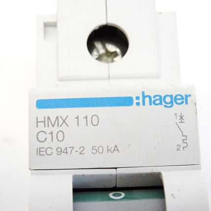 Hager HMX110 C10 50kA Leitungsschutzschalter - Maranos.de
