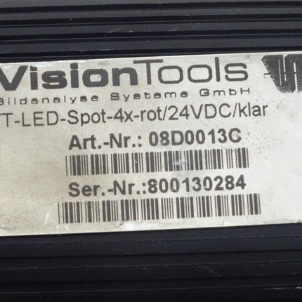 Vision Tools 08D0013C VT-LED-Spot-4x-rot/24VDC/klar Licht