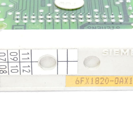 Siemens Memory Module 6FX1820-0AX12