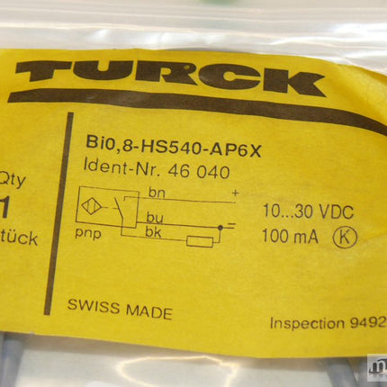 NEU Turck Bi0,8-HS540-AP6X Induktiver Nährungsschalter