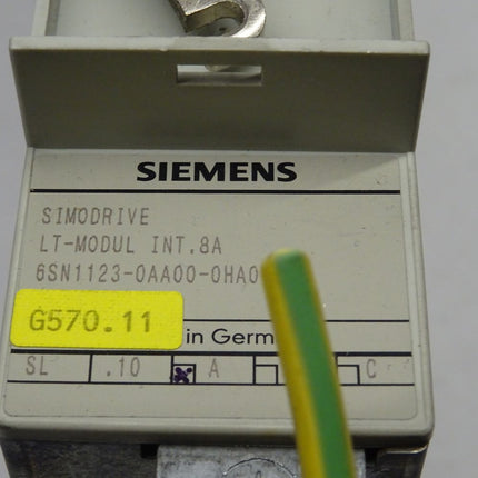 Siemens Simodrive 6SN1123-0AA00-0HA0 LT-MODUL INT. 8A 6SN1 1230AA000HA0 Vers. A