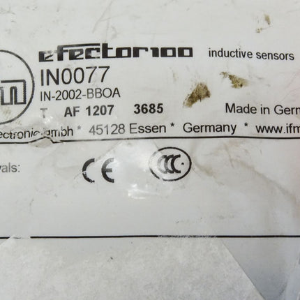 Ifm Efector100 IN0077 IN-2002-BBOA / inductive sensor / Neu OVP versiegelt