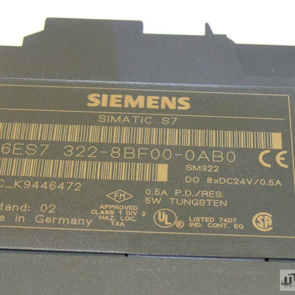 Siemens 6ES7322-8BF00-0AB0 Simatic S7 6ES7 322-8BF00-0AB0 E:02