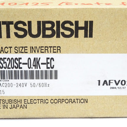 Mitsubishi Inverter FR-S520SE-0.4K-EC 0.4kW  / Neu OVP - Maranos.de