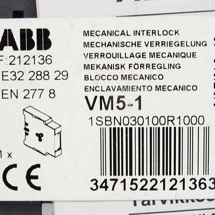 ABB VM5-1 Mechanische Verriegelung / Neu OVP - Maranos.de
