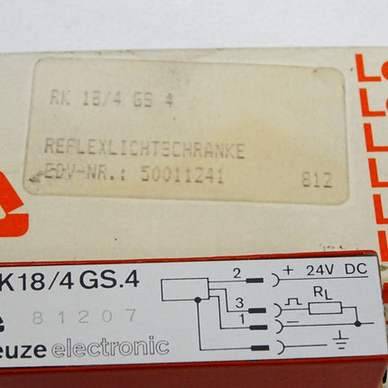 Leuze Reflexionslichtschranke RK18/4 GS.4 50011241 / Neu OVP - Maranos.de
