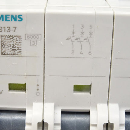 Siemens 5SY6313-7 MCB C13 Leitungsschutzschalter 400V 6kA