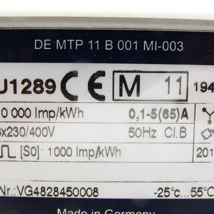 Gossen Metrawatt EnergyMeter MID Drehstromzähler U1289