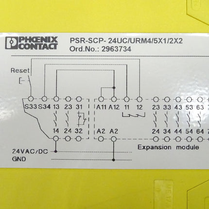Phoenix Contact PSR-SCP-24UC/URM4/5X1/2X2 Sicherheitsschaltgerät 2963734