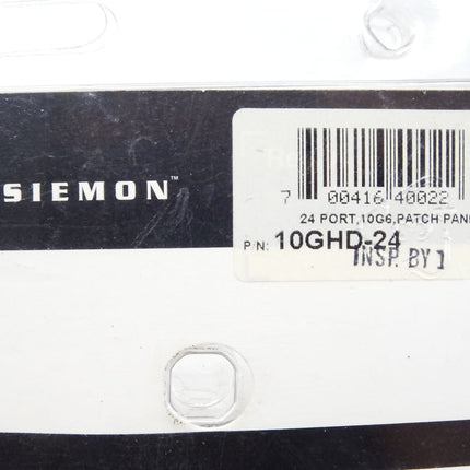 Siemon 10Gip HD Series 10GHD-24 24 Ports 10G6 Pach Panel / Neu OVP - Maranos.de