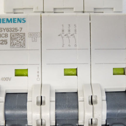 Siemens 5SY6325-7 MCB C25 Leitungsschutzschalter