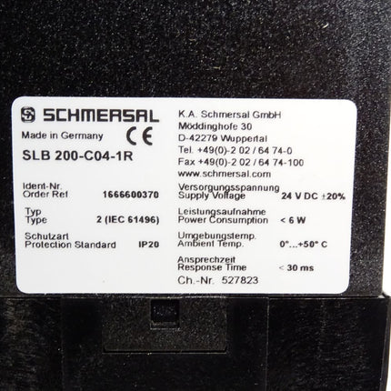 Schmersal SLB200-C04-1R 1138897 Safety Controller / Neu OVP - Maranos.de