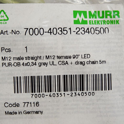 Murr Elektronik Kabel 7000-40351-2340500 / Neu OVP - Maranos.de