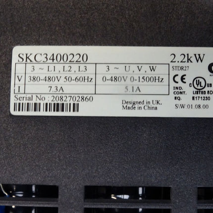 Emerson Control Techniques SKC3400220 2.2kW Frequenzumrichter - Maranos.de