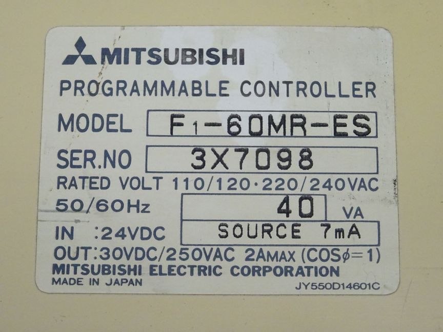 Mitsubishi F1-60MR-ES Programmable Controller –