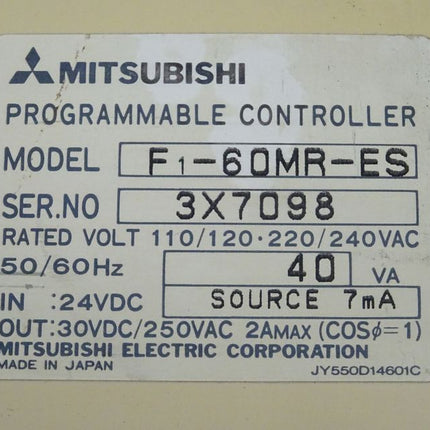 Mitsubishi F1-60MR-ES Programmable Controller
