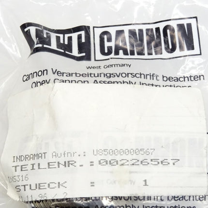 ITT Cannon TBF121127-20 / Indramat 00226567 /  Neu OVP