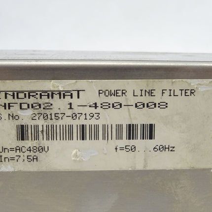 INDRAMAT Power Line Filter NFD02.1-480-008 / 270157-07193 / NFD 02.1-480-008 x AC 480 V 8A