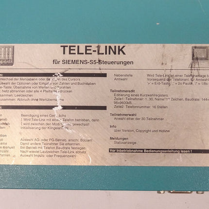 TELE-LINK Network für Siemens S5 + S7 Steuerungen 711196