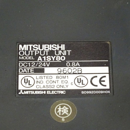 Mitsubishi Output Unit A1SY80 DC12/24V 0.8A