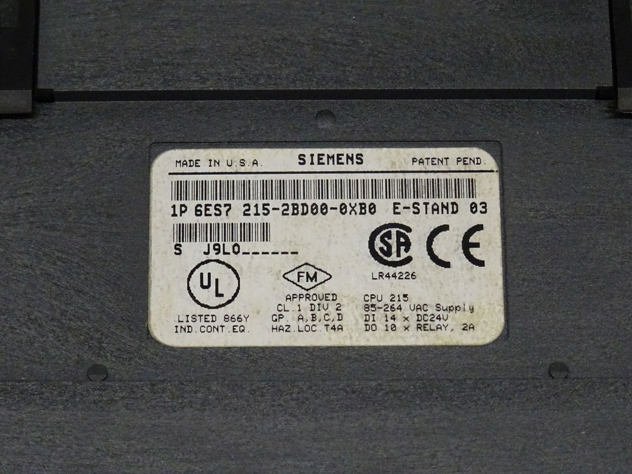 Siemens 6ES7215-2BD00-0XB0 CPU 215 6ES7 215-2BD00-0XB0 NEW OVP – 
