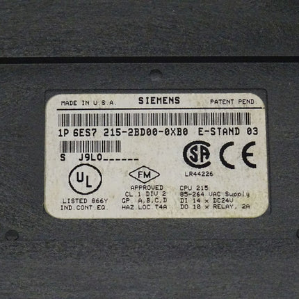 Siemens 6ES7215-2BD00-0XB0 CPU 215 / 6ES7 215-2BD00-0XB0 NEU-OVP
