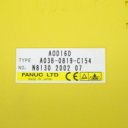 Fanuc AOD16D digitale Ausgabeeinheit A03B-0819-C154 // N8130 2002 07