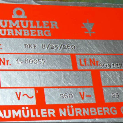 Baumüller Stromrichter BKF 8/25/260 380V~50Hz/150V / 25A / BKF8 / 3.8014Da
