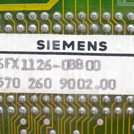 Siemens Memory module 6FX1126-0BB00 5702609002.00
