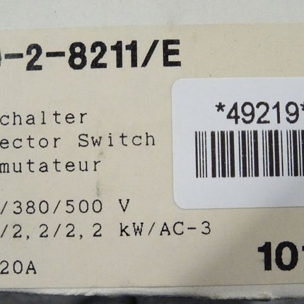 Möller TO-2-8211/E Umschalter Selector Switch