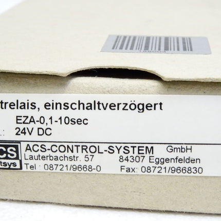 ACS ContSys Control System Zeitrelais EZA-0,1-10sec / Neu OVP - Maranos.de