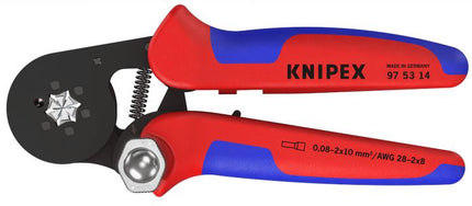 Knipex 97 53 14 Selbsteinstellende Crimpzange für Aderendhülsen 0,8-16mm 975314 - Maranos.de