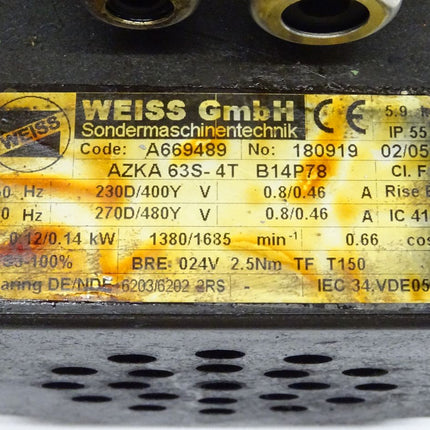 Weiss GmbH Sondermaschinentechnik AZKA 63S-4T | Maranos GmbH
