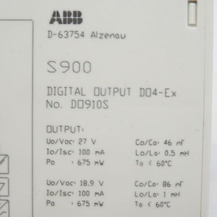 ABB S900 Digital Output DO4-Ex DO910S - Maranos.de