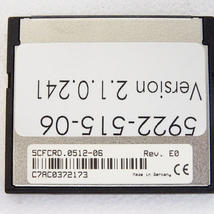 B&R CompactFlash Card 512MB 5CFCRD.0512-06 Rev.E0
