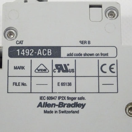 Allen Bradley 1492-ACBH1 + 1492-CB2G400 Schutzschalter