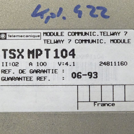 Telemecanique TSXMPT104 Kommunikationsmodul PP7702 / MPT10 in OVP