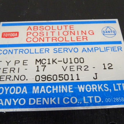 Toyoda MC1K-V100 // MC1K-U100 Controller Servo Amplifier